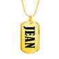 Jean v01 - 18k Gold Finished Luxury Dog Tag Necklace