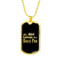 Bossi-Poo v2 - 18k Gold Finished Luxury Dog Tag Necklace