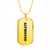Alphonso - 18k Gold Finished Luxury Dog Tag Necklace