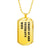 Coast Guard Veteran's Wife - 18k Gold Finished Luxury Dog Tag Necklace