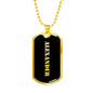 Alexander v2 - 18k Gold Finished Luxury Dog Tag Necklace