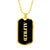 Alfred v2 - 18k Gold Finished Luxury Dog Tag Necklace