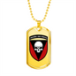 72nd Mechanized Brigade (Ukraine) - 18k Gold Finished Luxury Dog Tag Necklace