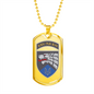 8th Special Purpose Regiment (Ukraine) - 18k Gold Finished Luxury Dog Tag Necklace