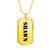 Shawn - 18k Gold Finished Luxury Dog Tag Necklace