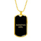 Memphis Girl v2 - 18k Gold Finished Luxury Dog Tag Necklace
