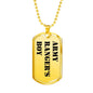Army Ranger's Boy - 18k Gold Finished Luxury Dog Tag Necklace