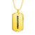 Alejandro - 18k Gold Finished Luxury Dog Tag Necklace