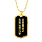 Soldier's Girlfriend v2 - 18k Gold Finished Luxury Dog Tag Necklace