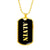 Alvin v2 - 18k Gold Finished Luxury Dog Tag Necklace