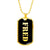 Fred v2 - 18k Gold Finished Luxury Dog Tag Necklace