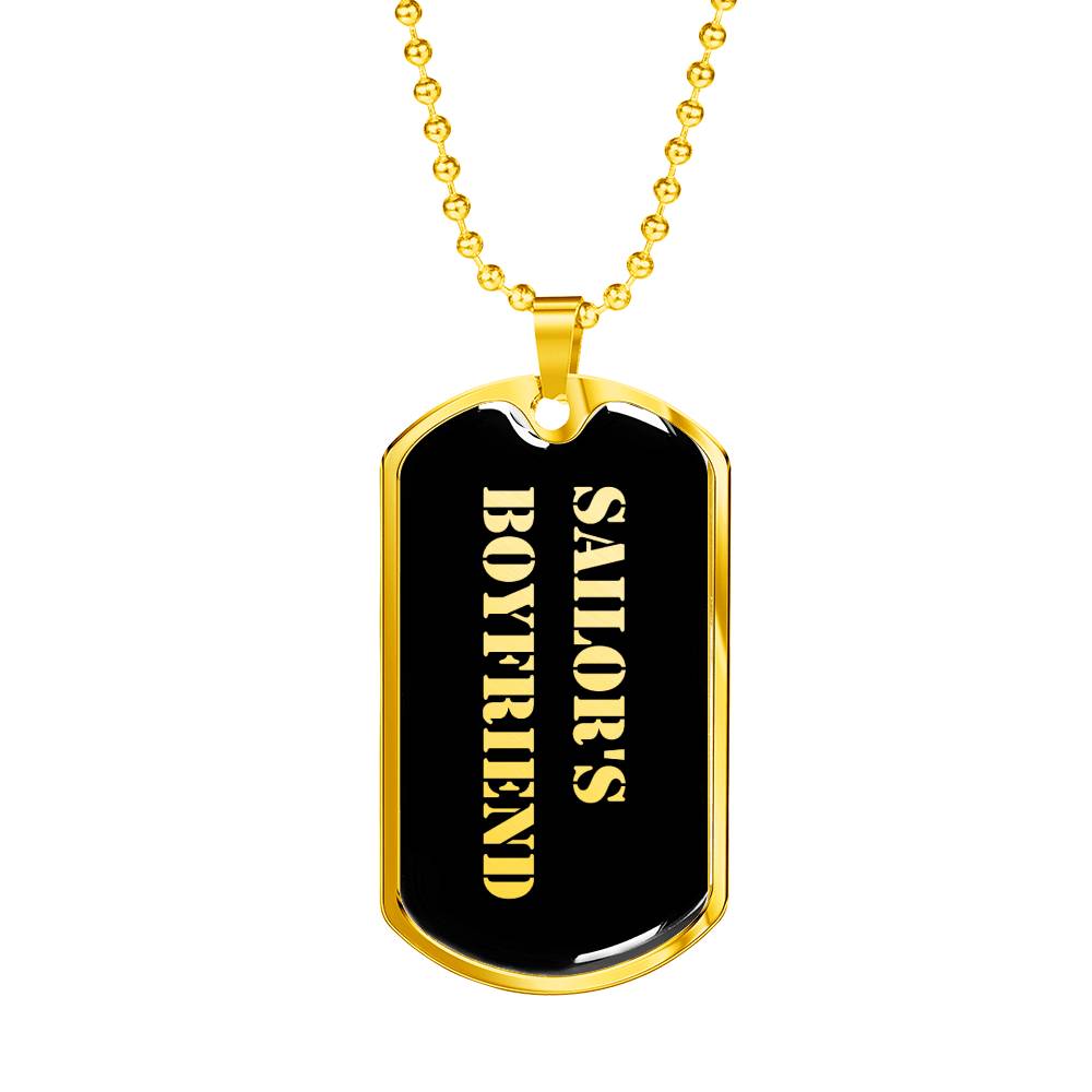 Sailor's Boyfriend v2 - 18k Gold Finished Luxury Dog Tag Necklace