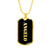 Angelo v2 - 18k Gold Finished Luxury Dog Tag Necklace