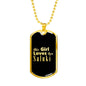 Saluki v2 - 18k Gold Finished Luxury Dog Tag Necklace