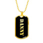 Danny v2 - 18k Gold Finished Luxury Dog Tag Necklace