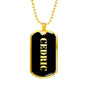 Cedric v2 - 18k Gold Finished Luxury Dog Tag Necklace