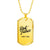 Best Father Since 1960 - 18k Gold Finished Luxury Dog Tag Necklace