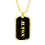 Alton v2 - 18k Gold Finished Luxury Dog Tag Necklace