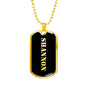 Shannon v2 - 18k Gold Finished Luxury Dog Tag Necklace