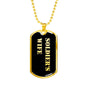 Soldier's Wife v2 - 18k Gold Finished Luxury Dog Tag Necklace