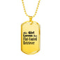 Flat-Coated Retriever - 18k Gold Finished Luxury Dog Tag Necklace