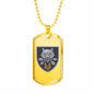 Special Operations Forces Command (Ukraine) - 18k Gold Finished Luxury Dog Tag Necklace