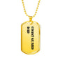 Coast Guard Dad - 18k Gold Finished Luxury Dog Tag Necklace