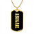 Abigail v02 - 18k Gold Finished Luxury Dog Tag Necklace