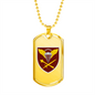 Air Assault Forces Command (Ukraine) - 18k Gold Finished Luxury Dog Tag Necklace