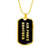 Air Force Brother v2 - 18k Gold Finished Luxury Dog Tag Necklace