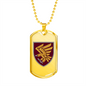 95th Air Assault Brigade (Ukraine) - 18k Gold Finished Luxury Dog Tag Necklace