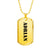 Adrian - 18k Gold Finished Luxury Dog Tag Necklace