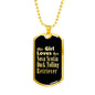 Nova Scotia Duck Tolling Retriever v2 - 18k Gold Finished Luxury Dog Tag Necklace
