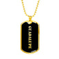 Guadalupe v2 - 18k Gold Finished Luxury Dog Tag Necklace