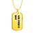 Air Force Boy - 18k Gold Finished Luxury Dog Tag Necklace