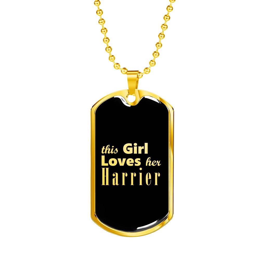 Harrier v2 - 18k Gold Finished Luxury Dog Tag Necklace