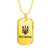 Luhansk - 18k Gold Finished Luxury Dog Tag Necklace