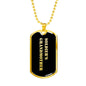 Soldier's Grandmother v2 - 18k Gold Finished Luxury Dog Tag Necklace