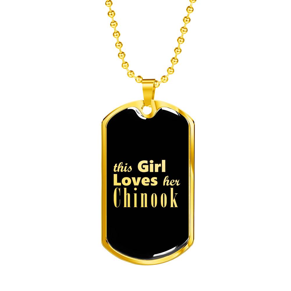 Chinook v2 - 18k Gold Finished Luxury Dog Tag Necklace