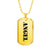 Angel - 18k Gold Finished Luxury Dog Tag Necklace