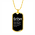 Father (noun) - 18k Gold Finished Luxury Dog Tag Necklace