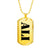 Ali - 18k Gold Finished Luxury Dog Tag Necklace