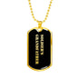 Soldier's Grandfather v2 - 18k Gold Finished Luxury Dog Tag Necklace