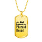 Pharaoh Hound - 18k Gold Finished Luxury Dog Tag Necklace