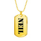Neil - 18k Gold Finished Luxury Dog Tag Necklace