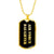 Air Force Daughter v2 - 18k Gold Finished Luxury Dog Tag Necklace