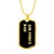 Air Force Dad v2 - 18k Gold Finished Luxury Dog Tag Necklace