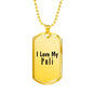 Love My Puli - 18k Gold Finished Luxury Dog Tag Necklace