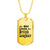 British Longhair - 18k Gold Finished Luxury Dog Tag Necklace