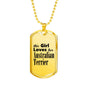 Australian Terrier - 18k Gold Finished Luxury Dog Tag Necklace
